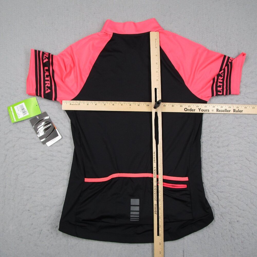 Performance Women's Large Black Full Zip Cycling Ultra Jersey Short Sleeve NWT - Picture 6 of 9